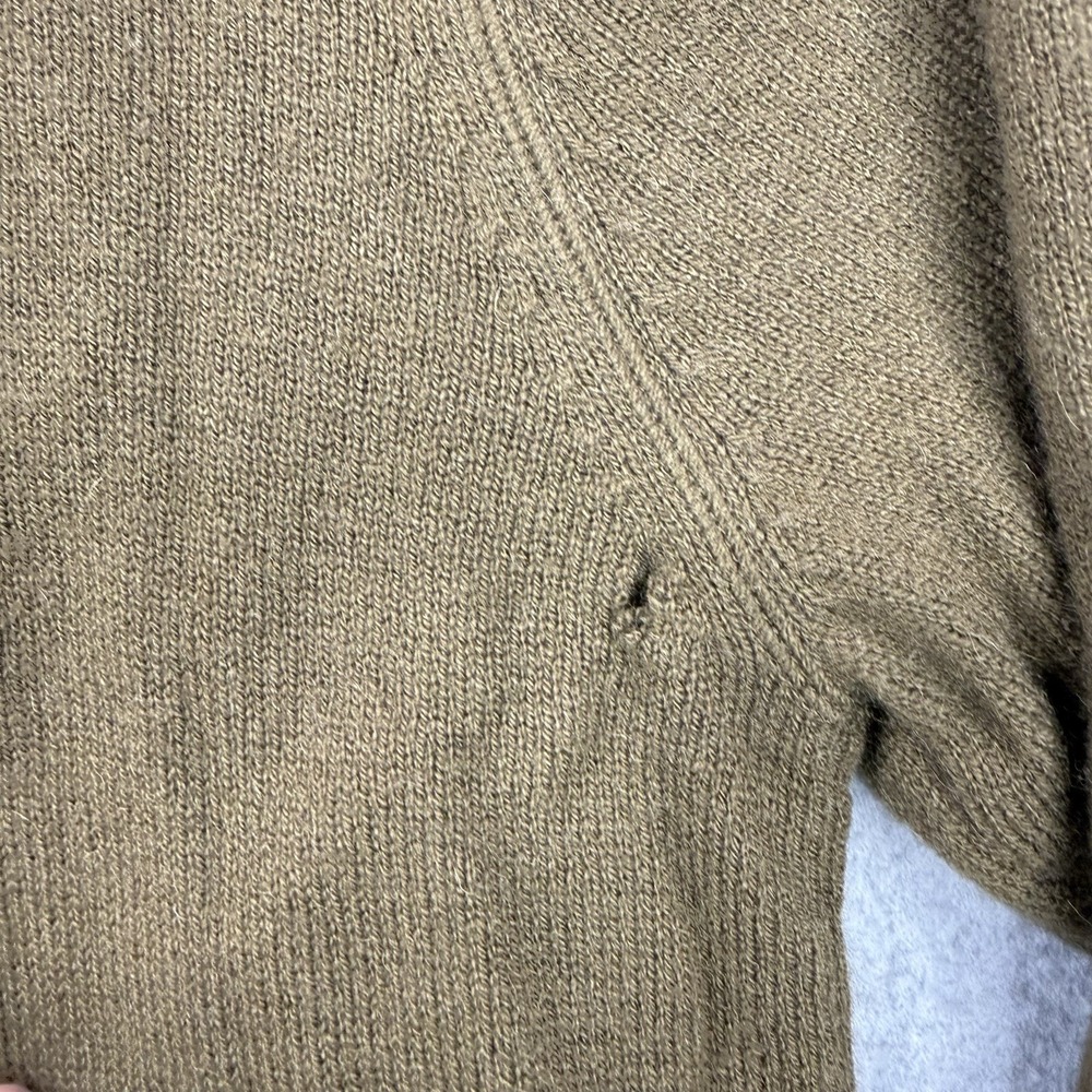 Vintage Oakley Sweater Mens 2XL Green Lambswool Science And Art Military 1/4 Zip - Picture 10 of 16